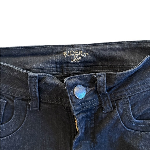 🖤 Riders by Lee Women’s 8M Black Mid-Rise Bootcut Jeans Classic Stretch Denim - Picture 2 of 4